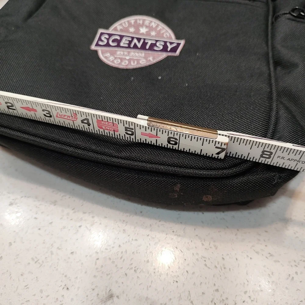 Scentsy Consultant Messenger Black Travel Bag Logo Organizer Business Adjustable